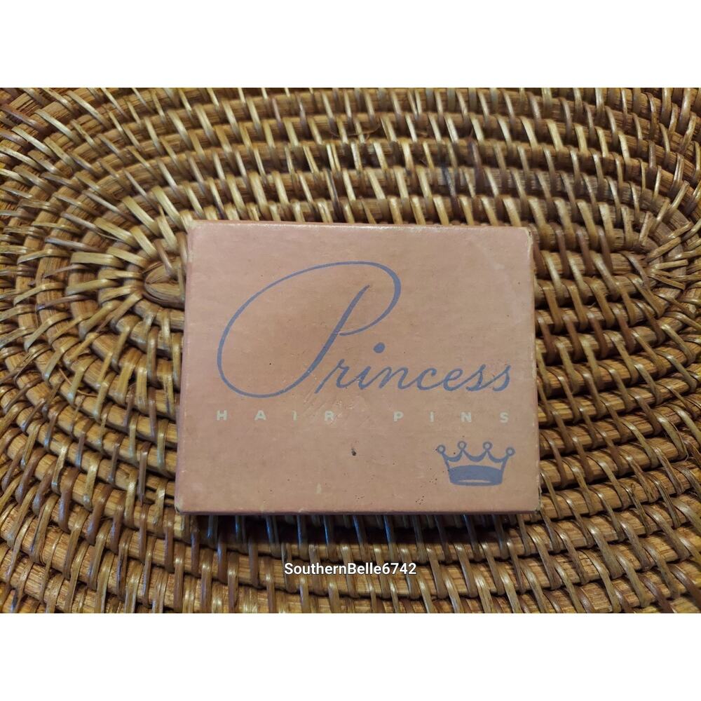 Vintage Princess Hair Pins Bobby Pins Original Box